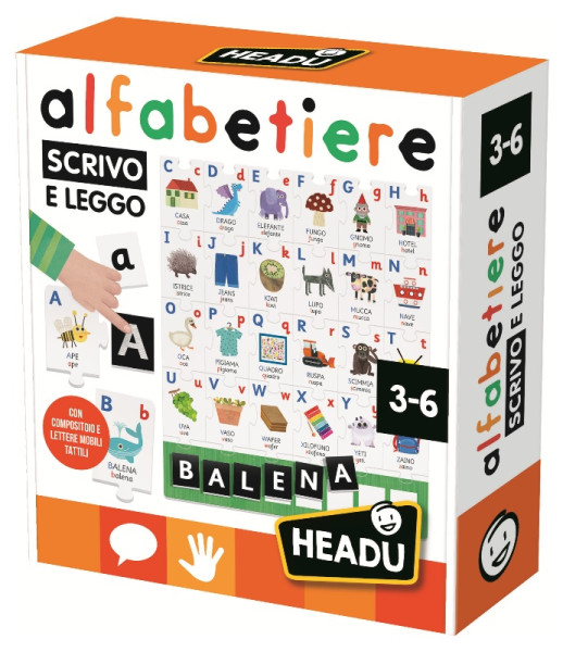 HEADU Alfabetiere Tattile Scrivo e Leggo