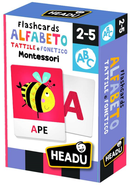 HEADU Maxi Flashcards Montessori Alfabeto Suoni — immagine 1