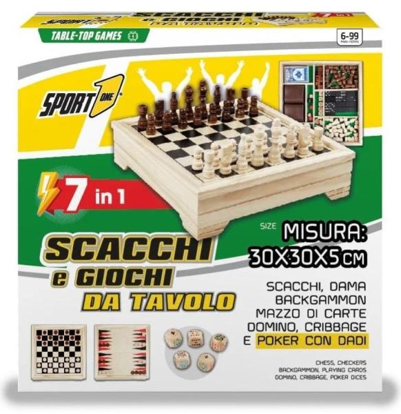 TABLE GAME 7 IN 1 30X30X5cm