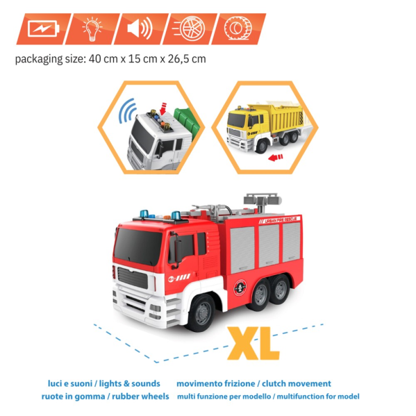 CAMION POMPIERI BOTTE XL