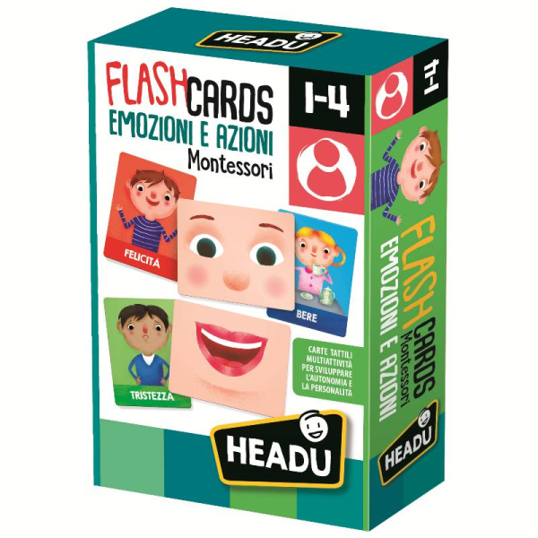 HEADU MAXI FLASHCARDSMONTESSORI EMOZIONIeAZIONI
