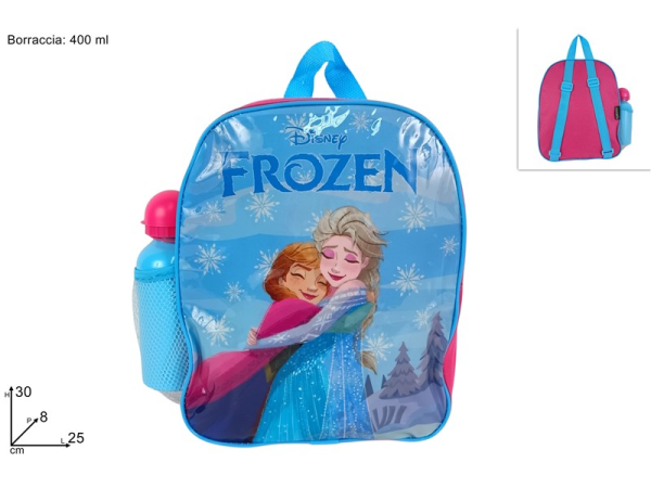 ZAINO FROZEN 30 CM. PVC CON BORRACCIA BASIC