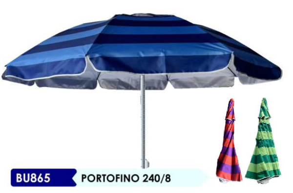 OMBRELLONE PORTOFINO 240/8/32 OXFORD FIBER — immagine 1