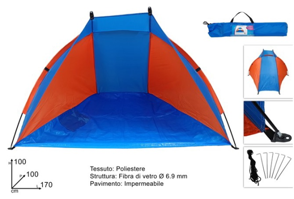 TENDA PARASOLE 170x100x100cm POLY — immagine 1