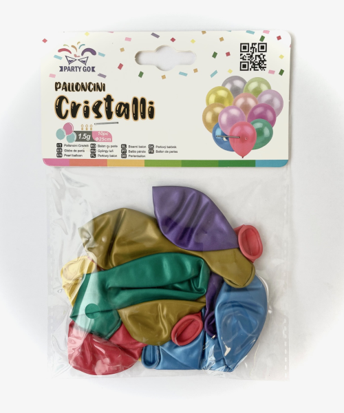Busta Palloncini 1,5G 10pc Colori Misti
