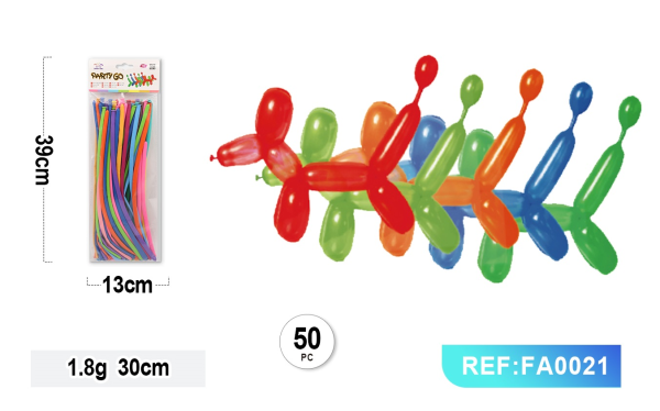 Busta Palloncini Modellabili colore misti 50pz