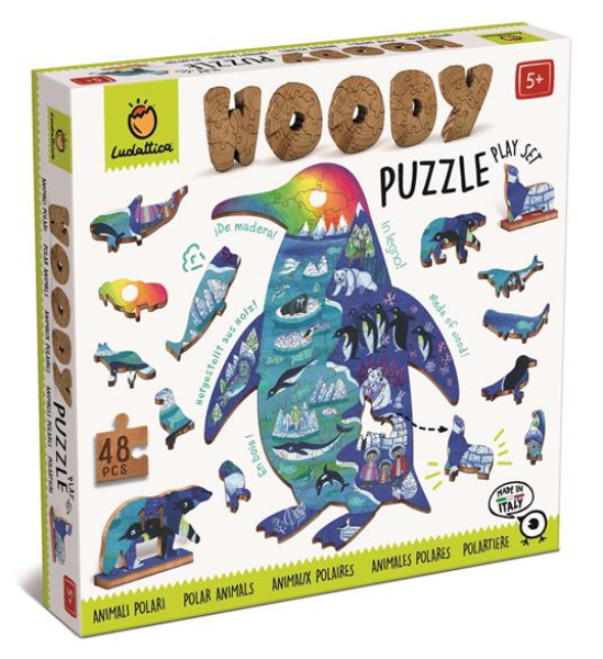 LUDATTICA WOODY PUZZLE - ANIMALI POLARI