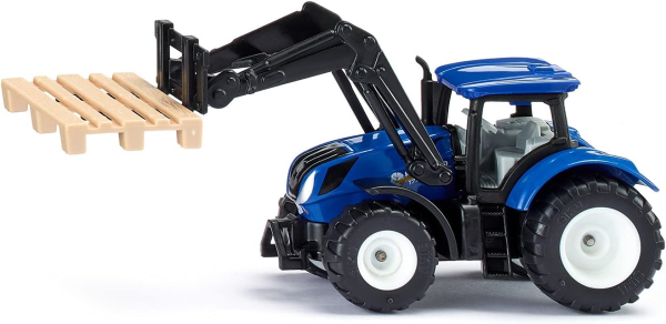 Siku TRATTORE NEW HOLLAND CON PALETTA — immagine 1