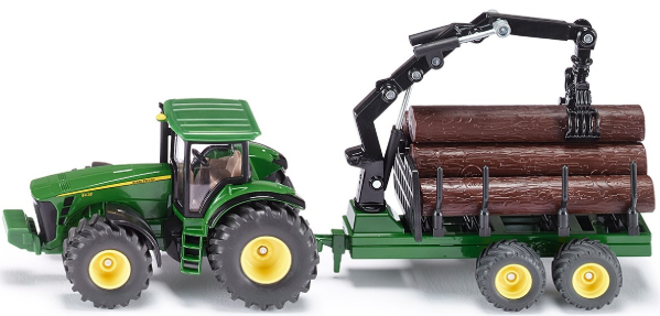 Siku TRATTORE JOHN DEERE C/RIMORCHIO — immagine 1