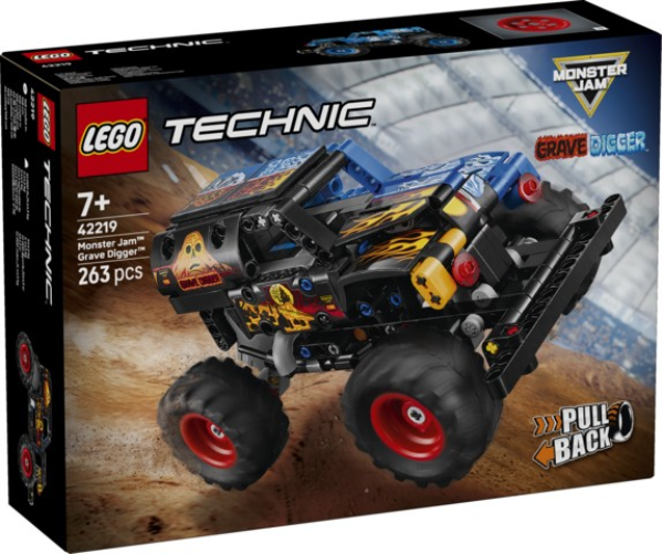 LEGO 42219 Monster Jam Grave Digger Fuoco e Ghiaccio