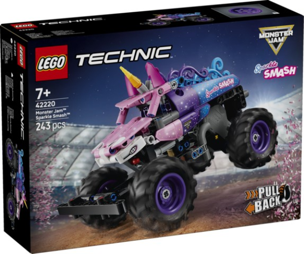 LEGO 42220 Monster Jam Sparkle Smash a retrocarica