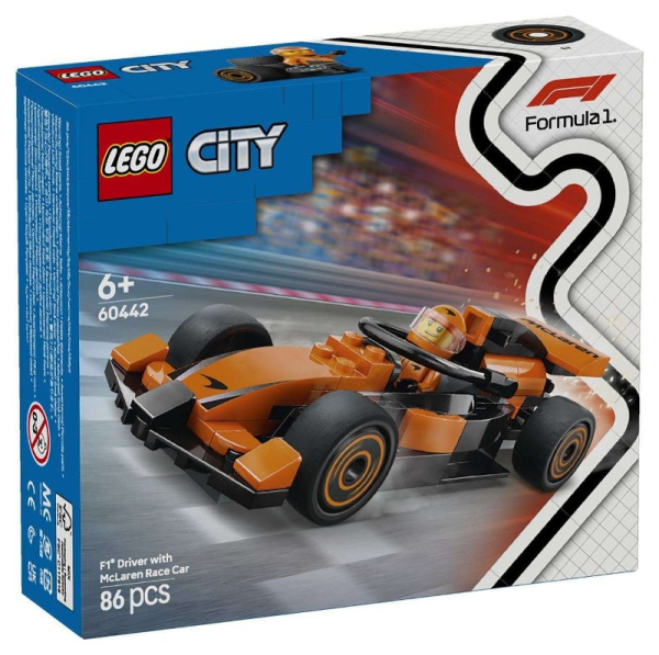 LEGO 60442 PILOTA E MONOPOSTO MCLAREN F1 — immagine 1