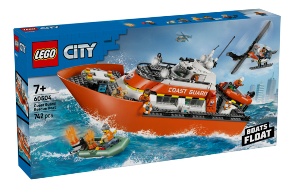 LEGO 60504 Motoscafo di soccorso ed elicottero della Guardia C
