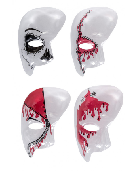 MASCHERA MEZZO VISO IN PLAST. TRASPARENTE