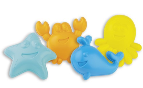 FORMINE IN RETE 4 PEZZI HAPPY FISH — immagine 1