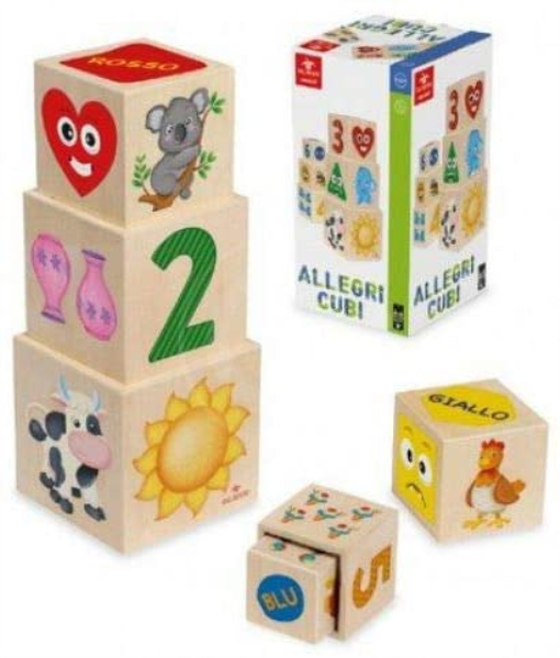 LEGNO GLI ALLEGRI CUBI — immagine 1