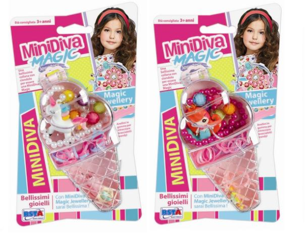 PERLINE BRACCIALETTI FERMACAPELLI CONO GELATO — immagine 1