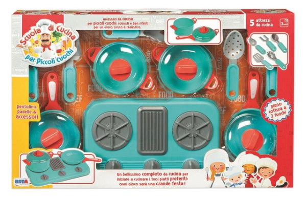SET FORNELLO MAXI SCUOLA CUCINA C/STOVIGLIE