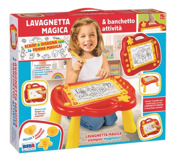 LAVAGNA MAGICA SCRITTURA MAGN. BANCO C/GAMBE
