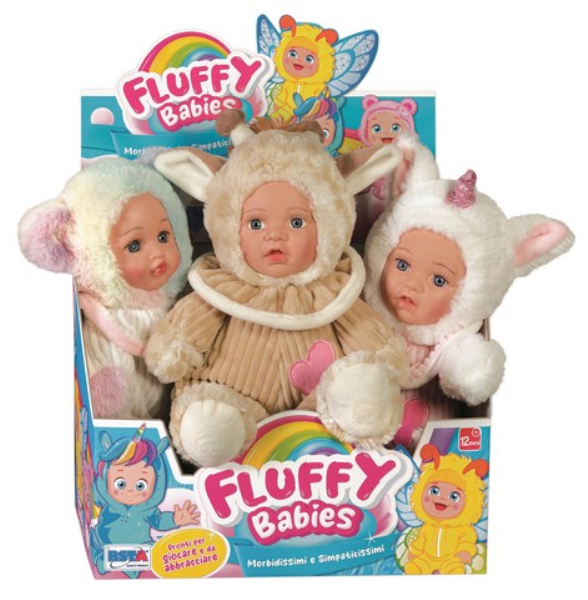 BABY FLUFFY VESTITO UNICORNO/GIRAFFA/ORSO — immagine 1