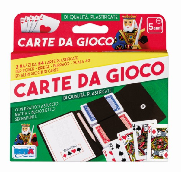 Carte da Gioco con astuccio blocco e matita — immagine 1