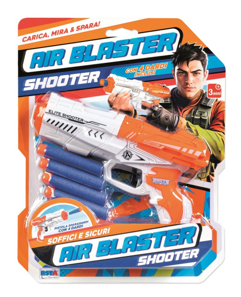 PISTOLA AIR BLUSTER BLISTER C/4 DARDI — immagine 1