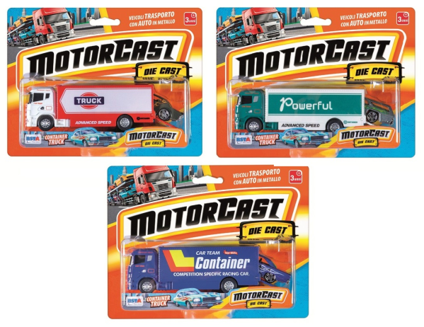 CAMION MOTORCAST CONTAINER TRUCK D-CAST C/AUTO — immagine 1