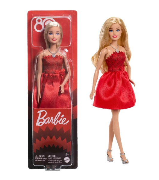 BARBIE 80th RUBY RED DOLL