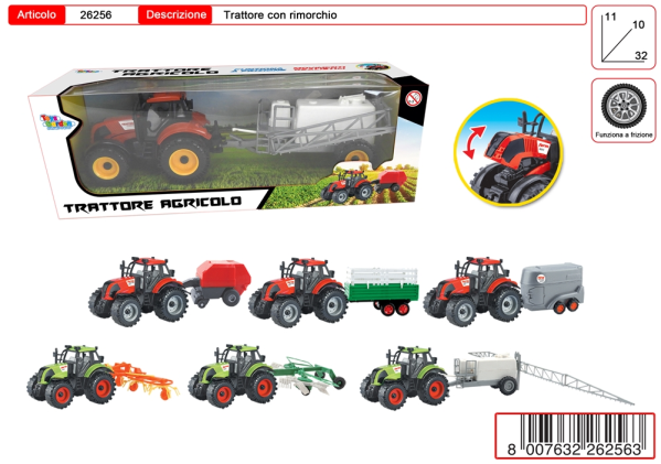 TRATTORE FRIZIONE CON RIMORCHIO — immagine 1