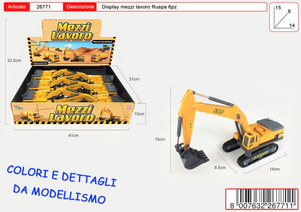 MEZZI ESCAVATORE 6 PZ — immagine 1