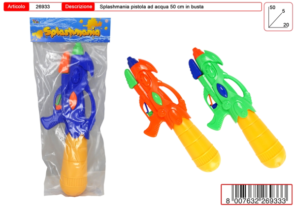 PISTOLA ACQUA Cm.50 A PRESSIONE — immagine 1