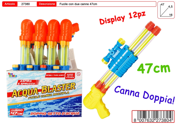 TUBO ACQUA DUE CANNE Cm.47 — immagine 1