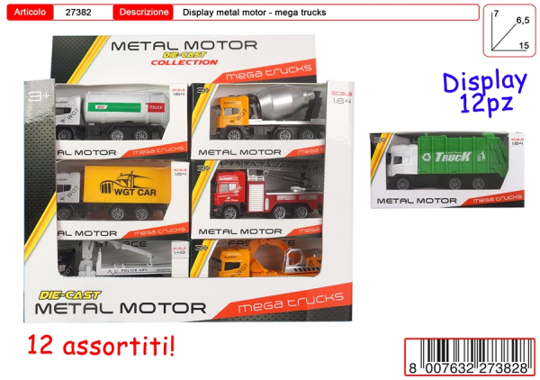 CAMION 1:43 METAL MEGA TRACTOR RETROCARICA — immagine 1