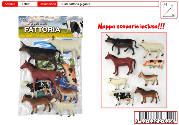 BUSTA FATTORIA 8pz. GIGANTI — immagine 1