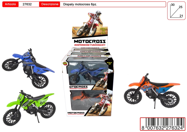 MOTO DA CROSS IN SCATOLA — immagine 1