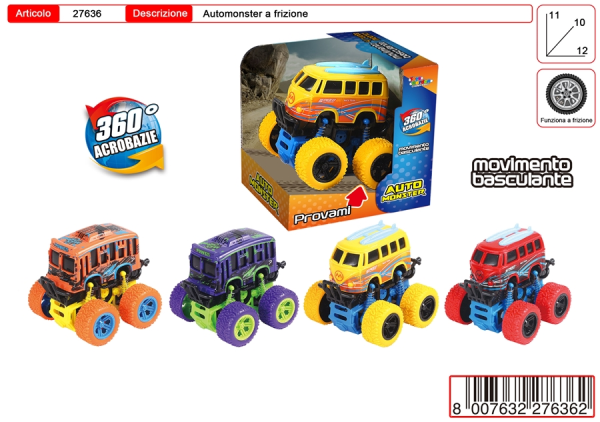 MONSTER BUS A FRIZIONE — immagine 1