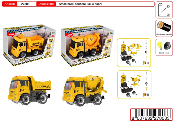 MEZZI SMONTARELLI CANTIERE LUCI E SUONI — immagine 1