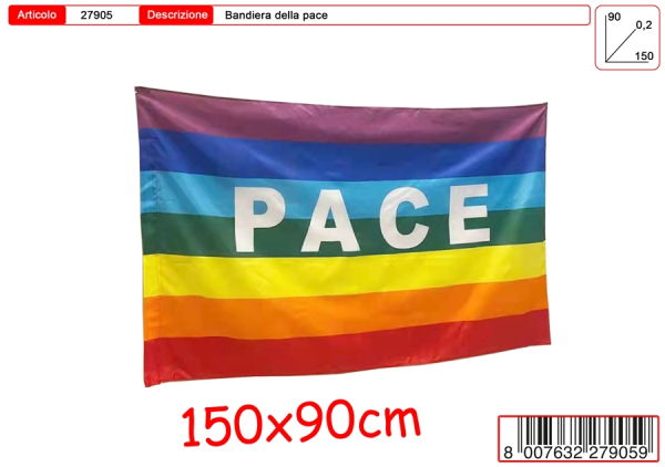 BANDIERA DELLA PACE 150X70 cm