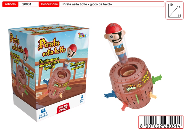 GIOCO DEL PIRATA NELLA BOTTE — immagine 1