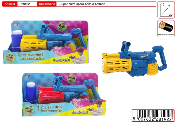 PISTOLA SPARABOLLE MITRA 32cm