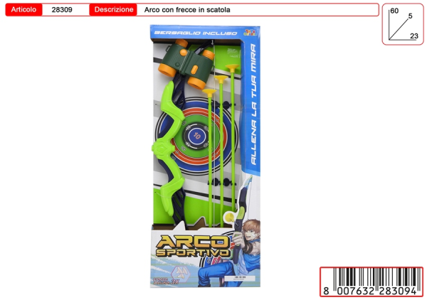 ARCO IN SCATOLA CON BINOCOLO — immagine 1