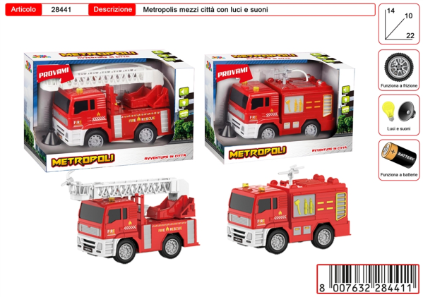 METEROPOLI MEZZI VIGILI DEL FUOCO — immagine 1