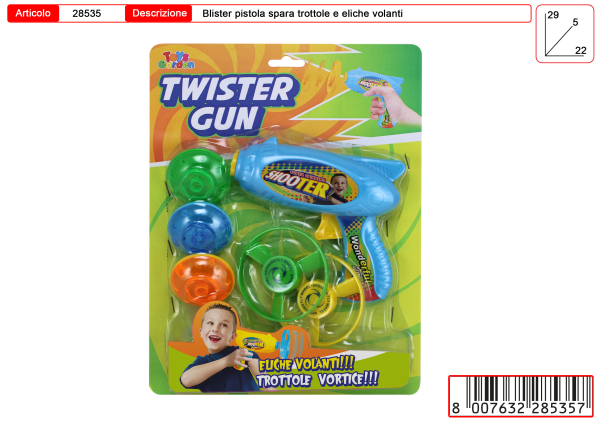 PISTOLA SPARA ELICHE E TROTTOLE — immagine 1
