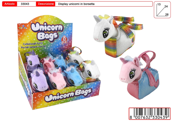 BORSETTA CON UNICORNO 12cm (8) — immagine 1