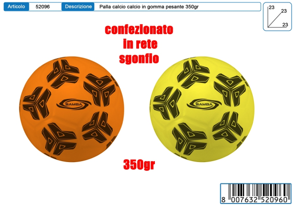 PALLONE SAMBA TORNEO FLUO 350gr — immagine 1