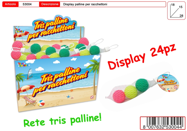 PALLINE TRIS PER RACCHETTONI(24) — immagine 1