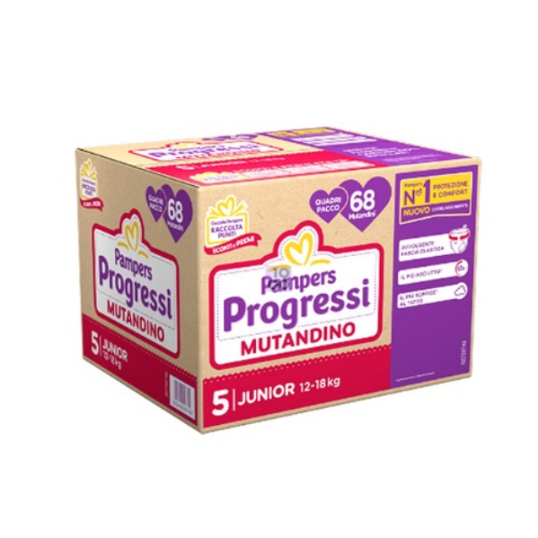 PAMPERS QUADRI MUTANDINO JUNIOR x 68