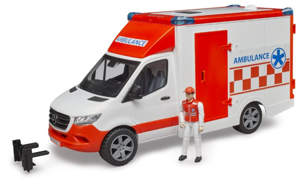 BRUDER MB SPRINTER AMBULANZA C/PILOTA — immagine 1