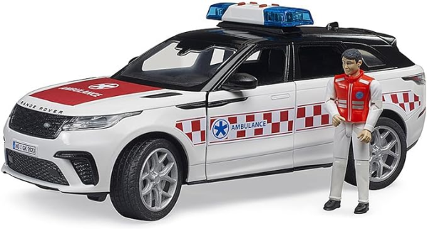 BRUDER RANGER ROVER VALAR EMERGENCY CON DRIVER — immagine 1