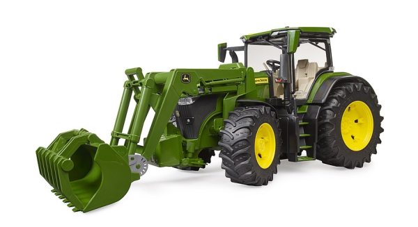 BRUDER TRATTORE JOHN DEERE 7R 350 C/FRONTLOADER — immagine 1
